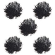 Resim Ey-m21 Mikrofon Rüzgar Kılıfı Seti, 5 Adet 1cm Yaka Mikrofonu Koruma Kılıfı 