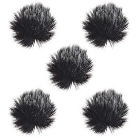 Resim Ey-m21 Mikrofon Rüzgar Kılıfı Seti, 5 Adet 1cm Yaka Mikrofonu Koruma Kılıfı 