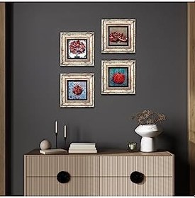 Resim Pinecone Stone Nar Ağacı, Nar Taş Duvar Tablosu - Çerçeveli Taş Tablo - Dekoratif Duvar Sanatı - Modern Ev ve Ofis Duvar Dekoru K4-18 