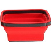 Resim Suntek Katlanabilir Parçalar Tepsisi Silikon Tepsi Kırmızı 
