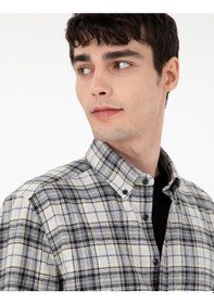 Resim Pierre Cardin Erkek Gri Gömlek Desenli 50292888-vr024 Gri 