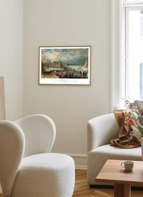 Resim Donmuş Amstel Nehri Üzerinde Buz Pateni (1611) (50x70) 