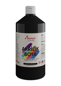 Resim Red Rose Siyah Akrilik Boya 1 KG 