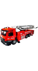 Resim Toysturka Sürtmeli Sesli Işıklı Su Atan Itfaiye Aracı 33 cm (Kapıları Açılır) 