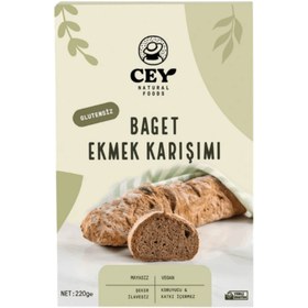 Resim CEY NATURAL Baget Ekmek Karışımı 220g 