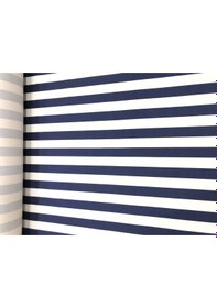 Resim Enesar Home Lacivert Beyaz Çizgili Döşemelik Kumaş 100 x 140 cm 