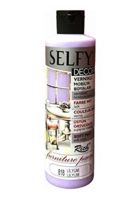 Resim Rich Selfy Decor Vernikli Boya 240 Cc 818 Lilyum 
