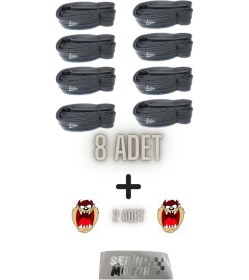 Resim Bisiklet 16x1.75-2.125 İç Lastik 8 Adet+2 Adet Tzmnya Sticker 
