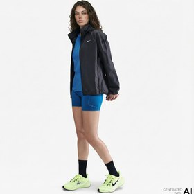 Resim Nike Tempo Repel Kadın Siyah Yağmurluk 