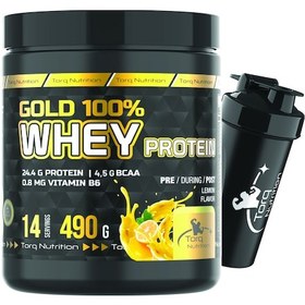 Resim Torq Nutrition Gold Whey Protein Limon Aromalı 490 Gr 
