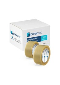 Resim Bonabant Akrilik Şeffaf Koli Bandı 4.5 CM x 100 M 36 Adet 