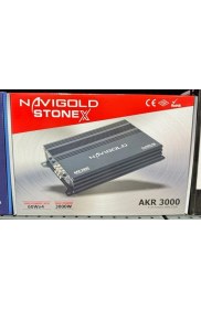 Resim Navigold AKR-3000 4kanal Profesyonel Stereo Oto Amfi Anfi 3000WAT 2ohm 4X90W Rms -4ohm 4X60W Rms 