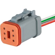 Resim DEUTSCH Dt06-6s Erkek Konnektör 6 Pin Kablolu 