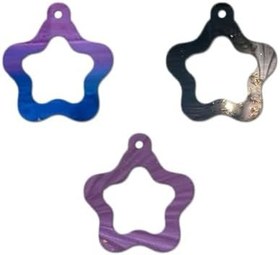 Resim Epoksi Silikon Kalıp Çoklu İçi Boş Yıldız Delikli Kolye Anahtarlık Küpe Kalıbı 12 Li 