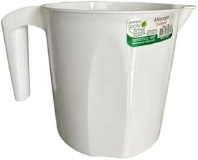 Resim Polytime Plastik Beyaz Ölçekli Maşrapa - 1.5 Litre 