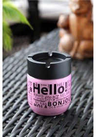 Resim Cam Kokusuz Küllük 425 Cc Hello Desenli Pembe 