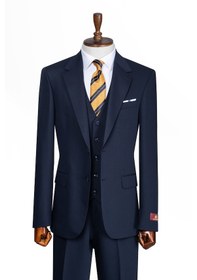 Resim İlayda Emir Luxury, İtalyan Kesim, Slim Fit, Blazer, Erkek Takım Lacivert 
