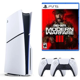 Resim Sony Playstation 5 Slim İthalatçi Garantili + 2.Dualsense + Modern Warfare 3 