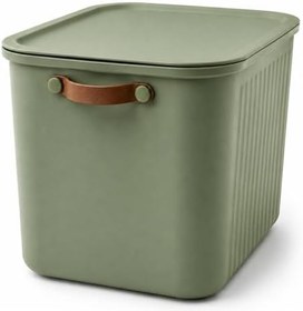 Resim 23 LT Kapaklı Organizer Kutu - Yan Kulplu Büyük Boy Plastik Saklama ve Depolama Kutusu - Çok Amaçlı Düzenleyici Kutu - Dolap, Banyo, Ofis ve Oyuncak Düzeni İçin (40x30x25cm) 