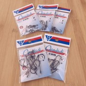 Resim 40 adet Minnow Perch için Dikenli Balıkçılık saç tokası, Büyük Gözlü Uzun Shank saç tokası, Deniz Balıkçılığı saç tokası 
