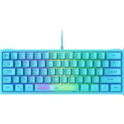 Resim Sones Zıyoulang K61 62 Tuşlu RGB Kablolu Aydınlatmalı Oyuncu Klavye 