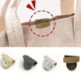 Resim 5 adet Manyetik Altın Kilitli Çanta Cüzdanı, 20 * 7Mm, 4 Renk, Omuz Çantaları ve Giysiler için Dikişsiz Manyetik Kilit, DIY El Sanatları Aksesuarları, DIY Cüzdan Yapımı 
