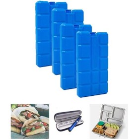 Resim 400ml İçi Su Dolu Buz Kasedi 48 Saat Korumalı Buz Aküsü 4 Adet 