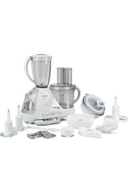 Resim Arnica Kompakt Beyaz 800W Mutfak Robotu, Çok Fonksiyonlu ve Kullanışlı 