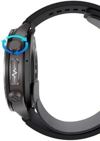 Resim Spovan Electro Pro 2 Hava Basınçlı Tansiyon NFC Sesli Görüşme EKG Türkçe Akıllı Saat 