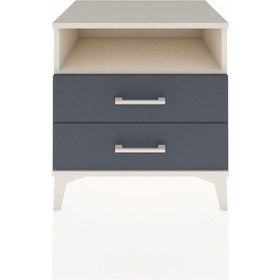 Resim Hyperion Komodin Tek Raflı 2 Çekmeceli 60x44x64 Aytaşı-antrasit Aytaşı 