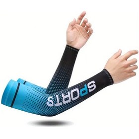 Resim Elmpaly Yazlık Kampçılık Güneş Kolçakları Açık Mavi Uv Koruma Spor Bisiklet Balıkçılık Açık Mavi 