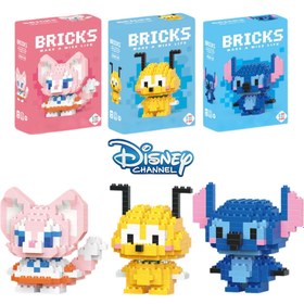 Resim 1 Adet/2 Adet Stitch, Lumière & Goofy Yapı Blokları - Harika Çizgi Film Temalı Mini Tuğlalar DIY Kreatif Montaj için. Oda Dekoru veya Hediye (Doğum Günü) olarak Mükemmel, Parti Eşyası, Şık Tasarım, Sağlam Konstrüksiyon, Hassas Uyum 