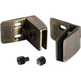 Resim Dizaynaks Cam Kapak Menteşesi U Tipi-Bronz Antik Kaplamalı 