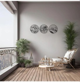 Resim Metal Dekor Manzara View Metal Duvar Tablosu Doğal 