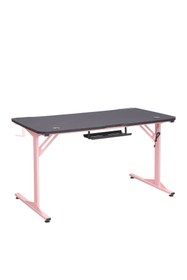 Resim Adore Mobilya Advent-X Oyuncu ve Bilgisayar Masası Siyah / Pembe 140x76x70 cm 