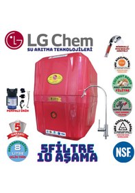 Resim Lg Chem Cool Kırmızı 8lt 5fl Pompalı 10 Aşama Su Arıtma Cihazı 