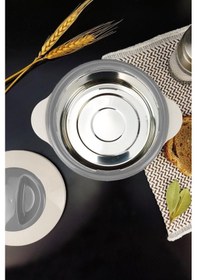 Resim Digithome Ckr3148 Paslanmaz Çelik Hazneli Yemek Termosu 500 ML Beyaz 