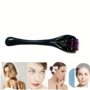 Resim 0.25mm Profesyonel Mikro-İğne Yüz ve Sırt Rulosu - Derin Gözenek Temizliği, Tonlama ve Kaldırma için 540 Titanyum Mikro-İğne Cilt Bakım Aracı - Yüz, Boyun ve Sırt için Manuel Olmayan Elektrikli Masaj Rulosu, Cilt Bakım Aracı, Şık Tasarım, Dayanıklı Plastik 