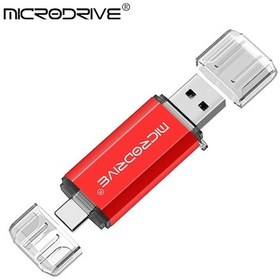 Resim C Tipi Usb Flash Sürücü Otg 2 In 1 Usb 2.0 Mikro Usb Kalem Sürücü 128 Gb 64 Gb Kırmızı 8gb 