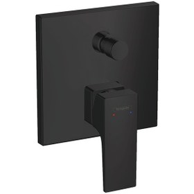 Resim Hansgrohe Metropol Tek Kollu Banyo Bataryası Cubuk Volan Ile Satın Sıyah 32545670 Krom 