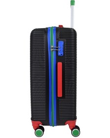 Resim United Colors Of Benetton Lüx Abs 2'li Valiz Seti Orta Boy - Kabin Boy Siyah Bnt500 Siyah 