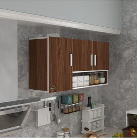 Resim Kenzlife hazır mutfak mirandus22 cvz 060*120*22 mutfak banyo dolabı kapaklı raflı 