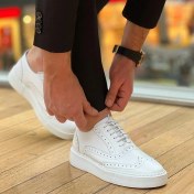 Resim Sail Lakers - Beyaz Deri Bağcıklı Erkek Sneaker 