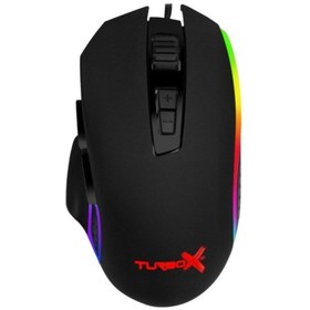 Resim Turbox BlastOff TR-M12 2400Dpi Usb Kablolu Siyah Gaming Optik Mouse RGB 