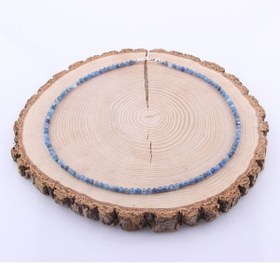 Resim Deniz Doğal Taş Sertifikalı Kyanit ( Taşlar) Doğaltaş Kolye 3 Mm - M401 