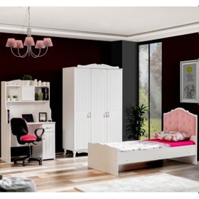 Resim Su Genç Odası Takımı, Dolap Karyola Çalışma Masası (413527534) 