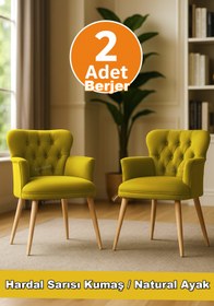 Resim LOVİSSE HOME 2 adet Diva Berjer Tekli Koltuk – Ofis / Salon / Balkon – Bekleme koltuğu, Cafe , Çay seti 