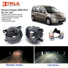 Resim Renault Kangoo 2008-2019 Beyaz Led Xenon Sis Farı Seti 