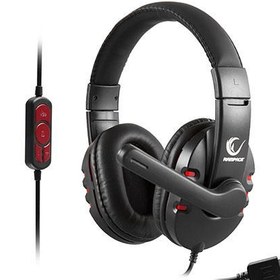 Resim RAMPAGE SN-RU7 SİYAH USB OYUNCU MİKROFONLU KULAKLIK 