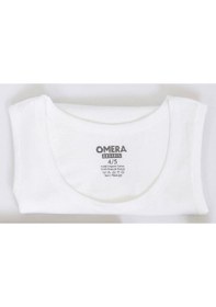 Resim 3 Adet Omera Organik Kumaş Erkek Çocuk Atlet 4001 Beyaz 